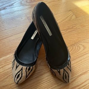 Semi flat slip on shoes